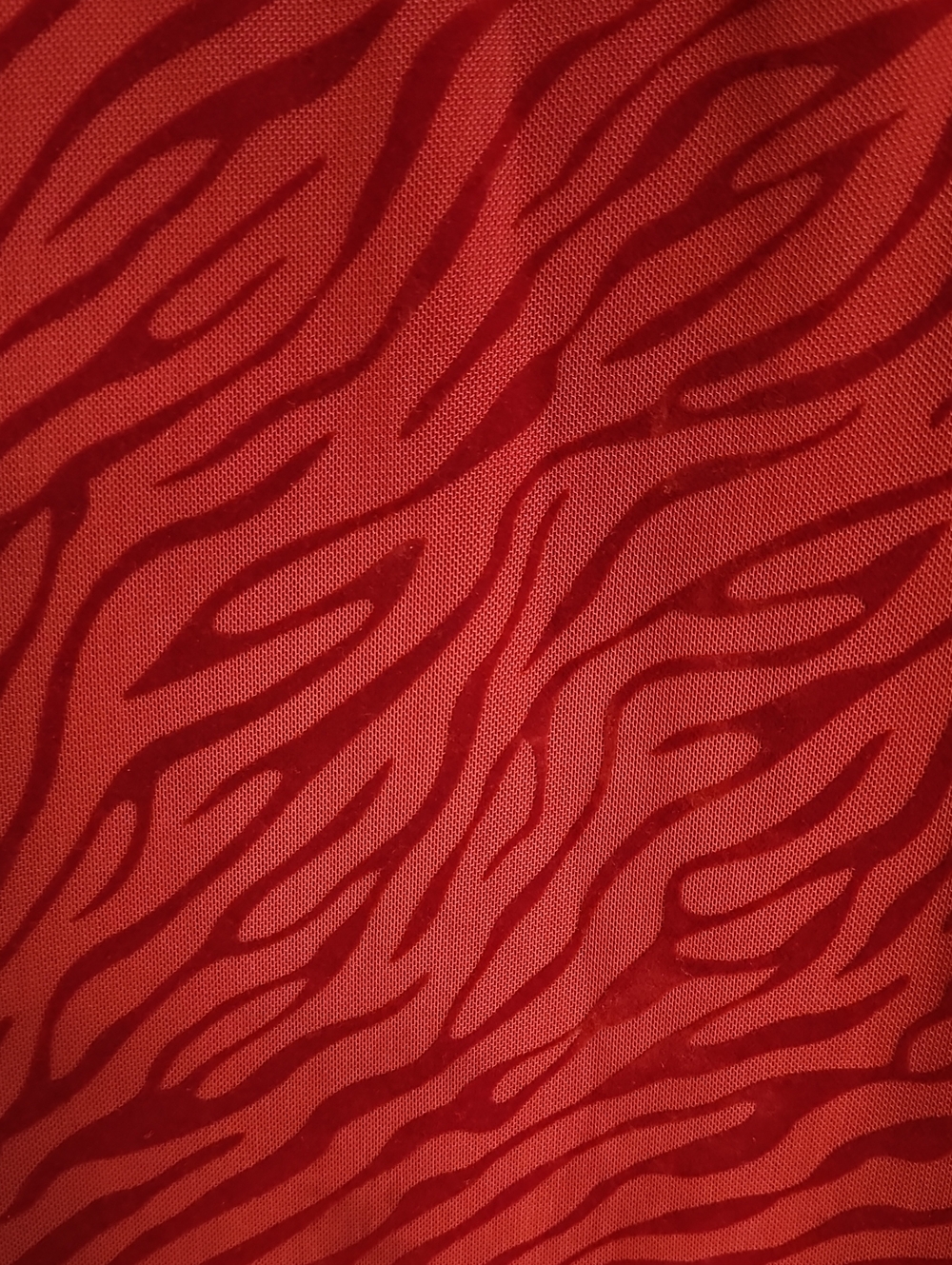 Madden NYC Women's Red Zebra-Print Velevet Slip Dress - Picture 2 of 16